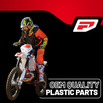 Polisport Motocross (MX) Front Fender for Honda CRF 250R/450R (2013-17) Dirt Bike - OEM Quality, Durable, Flexible & Perfect Fit - Red