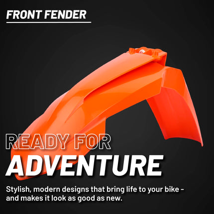 Polisport Motocross (MX) Front Fender for KTM SX/SX-F/XC-F SX 250 XC 125 XC 250/300 XC-W EXC/EXC-F/XC/XCF-W (2016-23) Dirt Bike