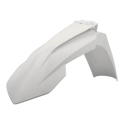 Polisport Motocross (MX) Front Fender for KTM SX/SX-F/XC-F SX 250 XC 125 XC 250/300 XC-W EXC/EXC-F/XC/XCF-W (2016-23) Dirt Bike - OEM Quality, Durable, Flexible & Perfect Fit - White