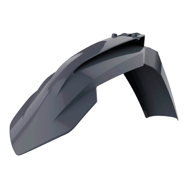 Polisport Motocross (MX) Front Fender for KTM SX/SXF/XCF (2016-22) Dirt Bike - OEM Quality, Durable, Flexible & Perfect Fit - Nardo Grey