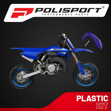 Polisport Motocross (MX) Front Fender for Yamaha YZ 125/250/450 WR250/450 (2022-26) Dirt Bike - OEM Quality, Durable, Flexible & Perfect Fit - Blue