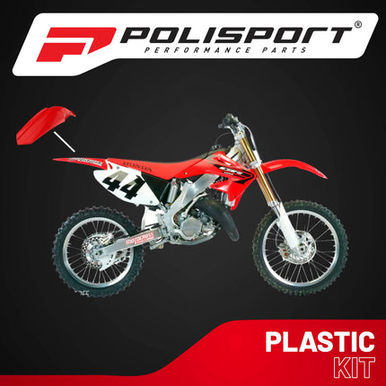 Polisport Motocross (MX) Restyle Rear Fender for Honda CR125R/250R (2002-07) Dirt Bike - OEM Quality, Durable, Flexible & Perfect Fit - Red