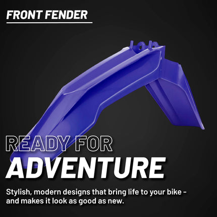 Polisport Motocross (MX) Front Fender for Sherco SC/SCF &SE-R/SEF-R (2016-23) Dirt Bike - OEM Quality, Durable, Flexible & Perfect Fit - Blue