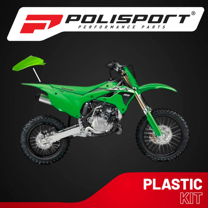 Polisport Motocross (MX) Rear Fender for Kawasaki KX 85/100/112 (2014-24) Dirt Bike - OEM Quality, Durable, Flexible & Perfect Fit - Green