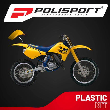 Polisport Motocross (MX) Rear Fender for Suzuki RM 125/250 (1996-00) Dirt Bike - OEM Quality, Durable, Flexible & Perfect Fit - Yellow