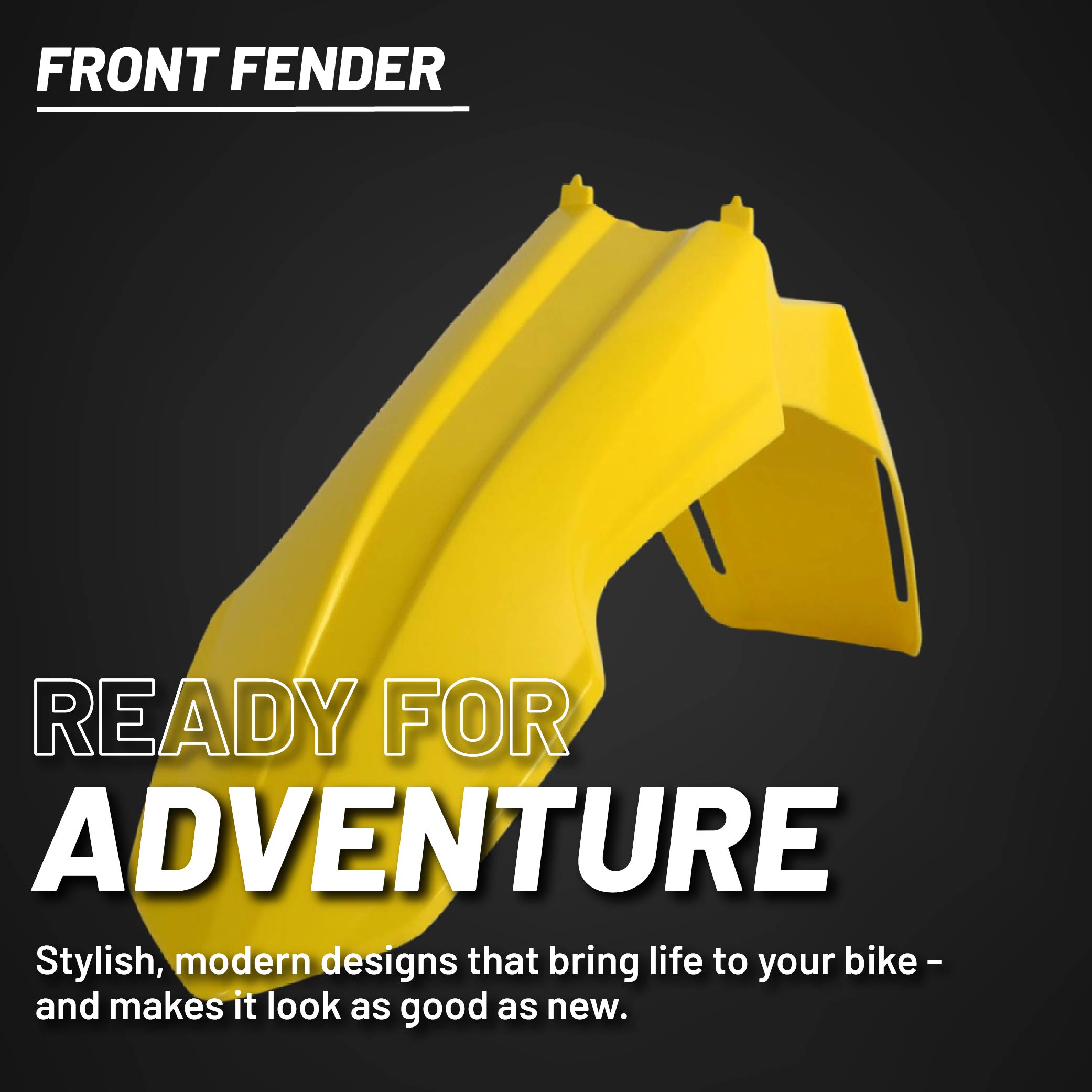 Polisport Motocross (MX) Restyle Front Fender for Suzuki DR-Z400E (2000-24) Dirt Bike