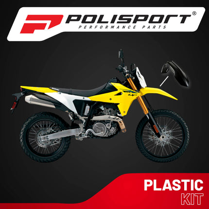 Polisport Motocross (MX) Restyle Front Fender for Suzuki DR-Z400E (2000-24) Dirt Bike - OEM Quality, Durable, Flexible & Perfect Fit - Black