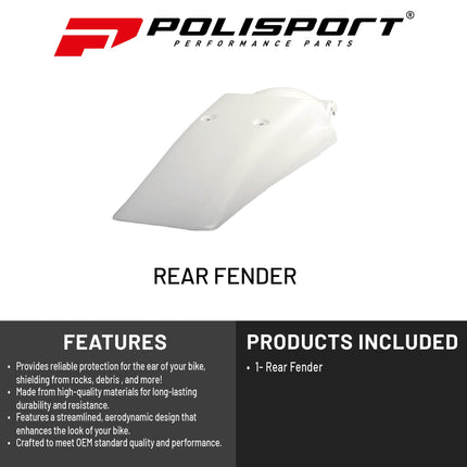 Polisport Motocross (MX) Rear Fender for Honda XR 250R/XR 400R (1996-04) Dirt Bike