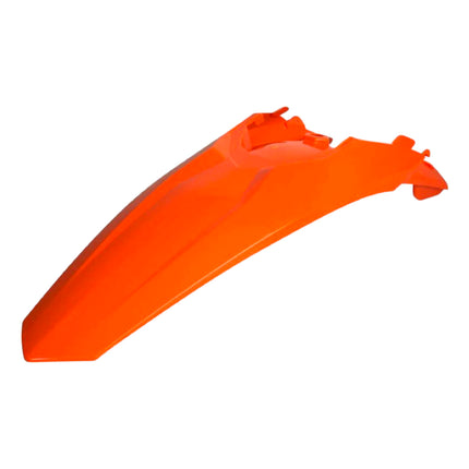 Polisport Motocross (MX) Rear Fender for KTM EXC/EXC-F / XC-W/XCF-W / SX/SX-F (2011-16) Dirt Bike - OEM Quality, Durable, Flexible & Perfect Fit - Orange