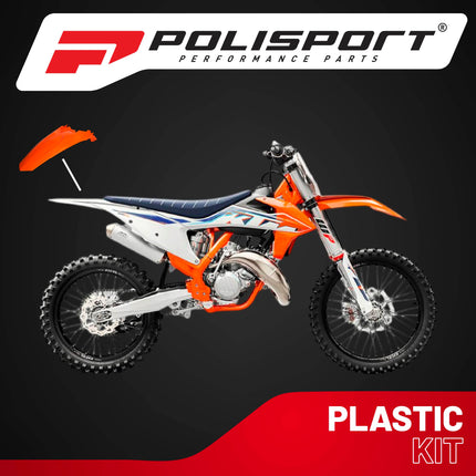 Polisport Motocross (MX) Rear Fender for KTM EXC/EXC-F / XC-W/XCF-W / SX/SX-F (2011-16) Dirt Bike - OEM Quality, Durable, Flexible & Perfect Fit - Orange