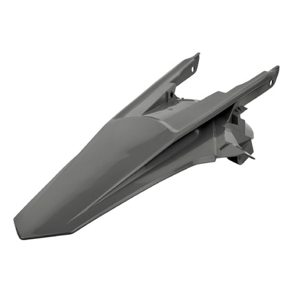 Polisport Motocross (MX) Rear Fender for KTM EXC/EXC-F/XC-W/XCF-W (2017-19) Dirt Bike - OEM Quality, Durable, Flexible & Perfect Fit - Nardo Grey