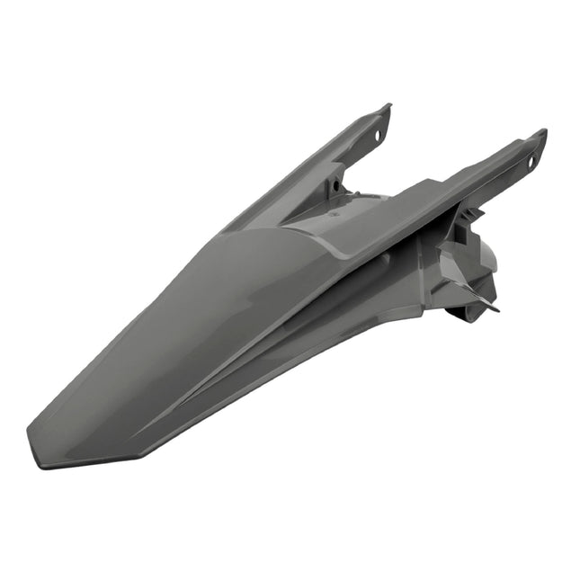 Polisport Motocross (MX) Rear Fender for KTM EXC/EXC-F/XC-W/XCF-W (2017-19) Dirt Bike - OEM Quality, Durable, Flexible & Perfect Fit - Nardo Grey