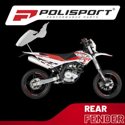 Polisport Motocross (MX) Rear Fender and Side Panels for Beta RR 2T, RR 4T (2018-19) Dirt Bike