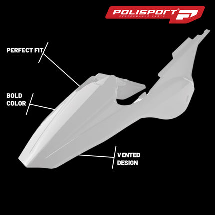 Polisport Motocross (MX) Rear Fender and Side Panels for Beta RR 2T, RR 4T (2018-19) Dirt Bike