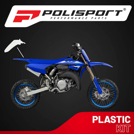 Polisport Motocross (MX) Rear Fender for Yamaha YZ 125/250 YZ 125X/250X (2022-26) Dirt Bike - OEM Quality, Durable, Flexible & Perfect Fit - White