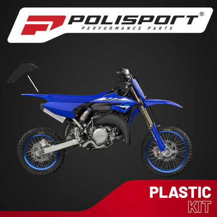 Polisport Motocross (MX) Rear Fender for Yamaha YZ 125/250 YZ 125X/250X (2022-26) Dirt Bike - OEM Quality, Durable, Flexible & Perfect Fit - Black