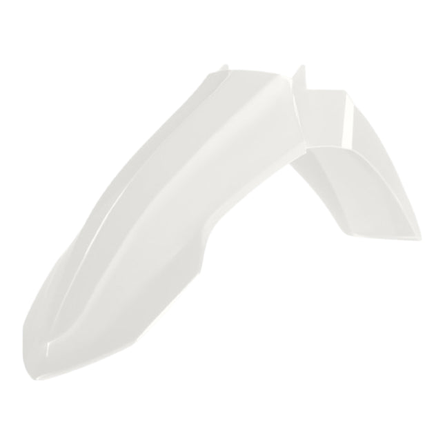 Polisport Motocross (MX) Front Fender for Yamaha YZ 125/250 (2023-26) Dirt Bike - OEM Quality, Durable, Flexible & Perfect Fit - White