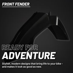 Polisport Motocross (MX) Front Fender for Yamaha YZ 125/250 (2023-26) Dirt Bike (Black)