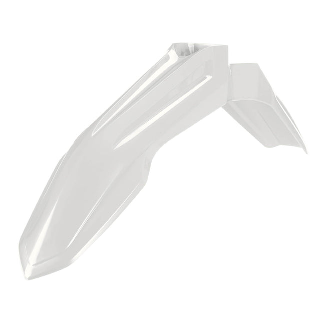 Polisport Motocross (MX) Front Fender for Sherco SE-R125-450 / SEF-R (2024-25) Dirt Bike - OEM Quality, Durable, Flexible & Perfect Fit - White