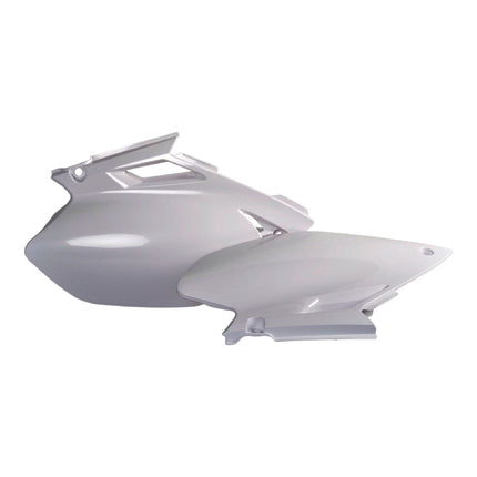 Polisport Motocross (MX) Replica Plastics Side Panels for Yamaha YZ 250F/450F (2003-05) Dirt Bike - OEM Quality, Durable, Flexible & Perfect Fit - White