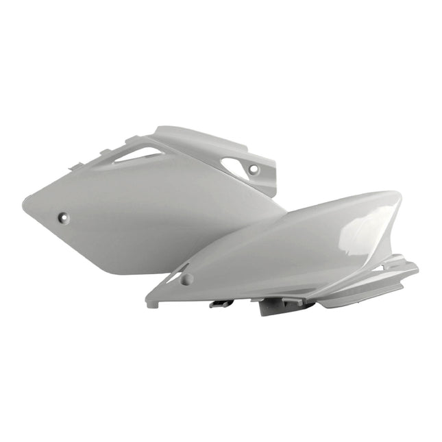 Polisport Motocross (MX) Replica Plastics Side Panels for Honda CRF 450R (2005-06) Dirt Bike - OEM Quality, Durable, Flexible & Perfect Fit - White