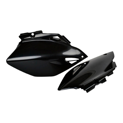 Polisport Motocross (MX) Replica Plastics Side Panels for Yamaha YZ 250F/450F (2006-09) Dirt Bike - OEM Quality, Durable, Flexible & Perfect Fit - Black