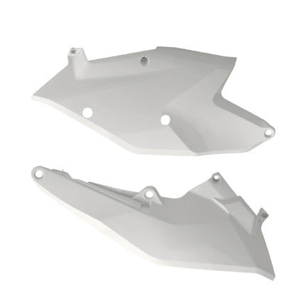 Polisport Motocross (MX) Replica Plastics Side Panels for KTM SX/XC250/XC300 (2017-18) Dirt Bike - OEM Quality, Durable, Flexible & Perfect Fit - White