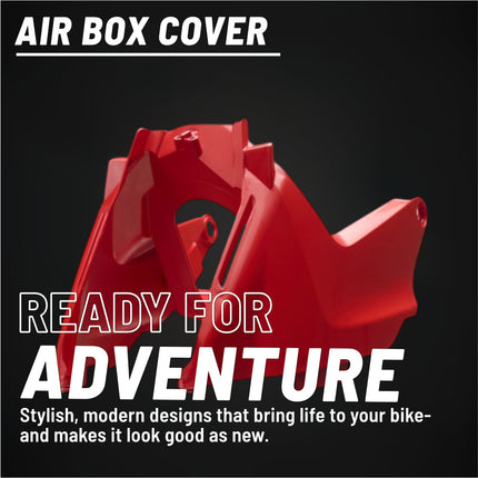 Polisport Airbox Cover-Red-GasGas MC65 (2021-2023) - High-Impact Durable Gloss Polypropylene, Direct Bolt-On OEM Style Fit for Mini Motocross Dirt Bikes, Impact & Abrasion Resistant, Easy Install