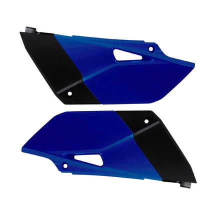 Polisport Motocross (MX) Replica Plastics Side Panels for Yamaha YZ 85 (2015-21) Dirt Bike - OEM Quality, Durable, Flexible & Perfect Fit - Blue/Black