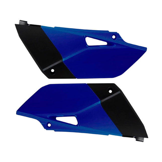Polisport Motocross (MX) Replica Plastics Side Panels for Yamaha YZ 85 (2015-21) Dirt Bike - OEM Quality, Durable, Flexible & Perfect Fit - Blue/Black