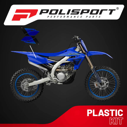 Polisport Motocross (MX) Replica Plastics Side Panels for Yamaha YZ 85 (2015-21) Dirt Bike - OEM Quality, Durable, Flexible & Perfect Fit - Blue/Black