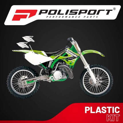 Polisport Motocross (MX) Replica Plastics Side Panels for Kawasaki KX 450F (2016-18), Kawasaki KX 250F (2017-20) Dirt Bike