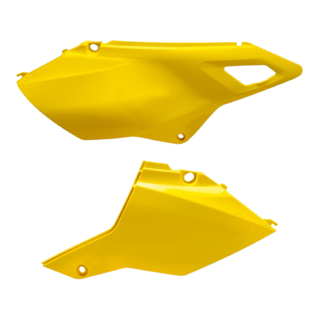 Polisport Motocross (MX) Restyling Side Panels for Suzuki DR-Z400 (2000-24) Dirt Bike - OEM Quality, Durable, Flexible & Perfect Fit - Yellow