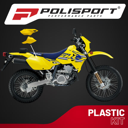 Polisport Motocross (MX) Restyling Side Panels for Suzuki DR-Z400 (2000-24) Dirt Bike - OEM Quality, Durable, Flexible & Perfect Fit - Yellow