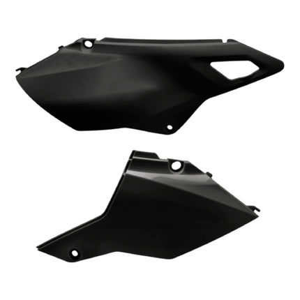 Polisport Motocross (MX) Restyling Side Panels for Suzuki DR-Z400 (2000-24) Dirt Bike - OEM Quality, Durable, Flexible & Perfect Fit - Black