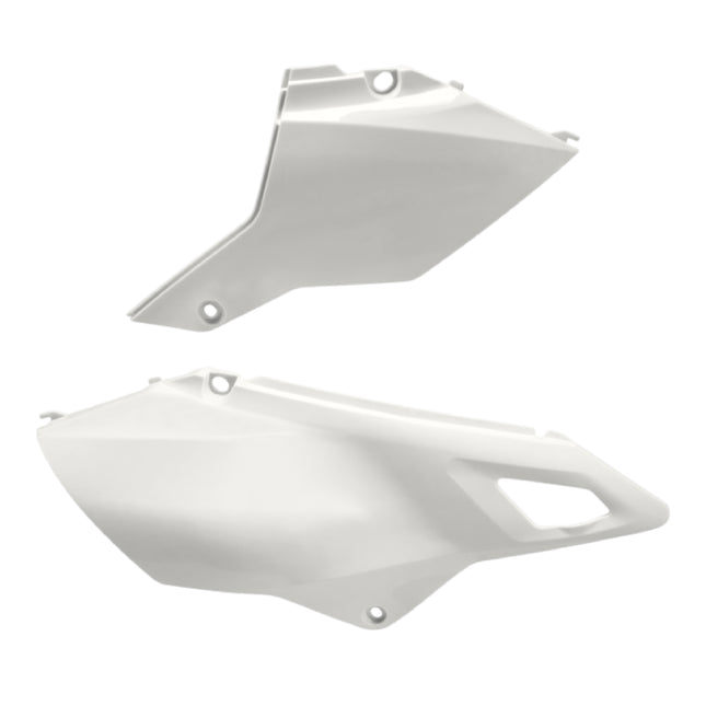 Polisport Motocross (MX) Restyling Side Panels for Suzuki DR-Z400 (2000-24) Dirt Bike - OEM Quality, Durable, Flexible & Perfect Fit - White