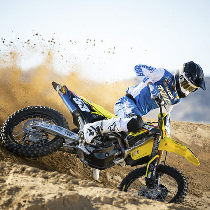 Polisport Motocross (MX) Restyling Side Panels for Suzuki DR-Z400 (2000-24) Dirt Bike - OEM Quality, Durable, Flexible & Perfect Fit - White