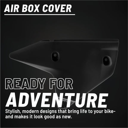 Polisport Restyle Airbox Cover-Modern Upgrade for Suzuki DRZ400, DRZ400S, DRZ400SM Dual Sport & Supermoto Bikes (00-25)  - High-Impact Black Polypropylene, Superior Durability, Easy OEM Installation