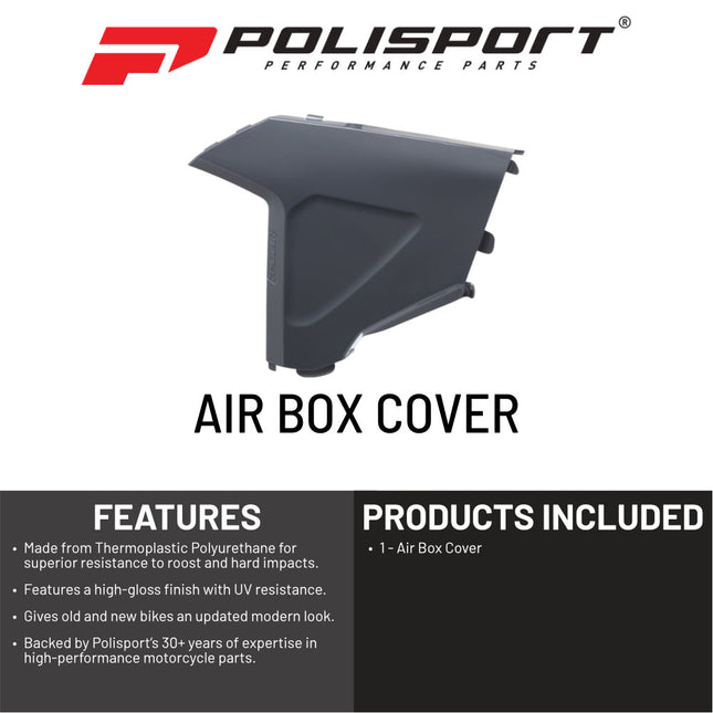 Polisport Air Filter Box Cover for Sherco SE-R (2025&), SEF-R (2025&), Enduro Models OEM Style Air Filter Box-Nardo Grey