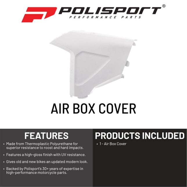 Polisport Air Filter Box Cover for Sherco  SE-R (2025&), SEF-R (2025&), Enduro Models OEM Style Air Filter Box-White