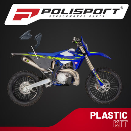 Polisport Motocross (MX) Replica Plastics Side Panels for Sherco SE/SEF (2025) Dirt Bike - OEM Quality, Durable, Flexible & Perfect Fit - Nardo Grey