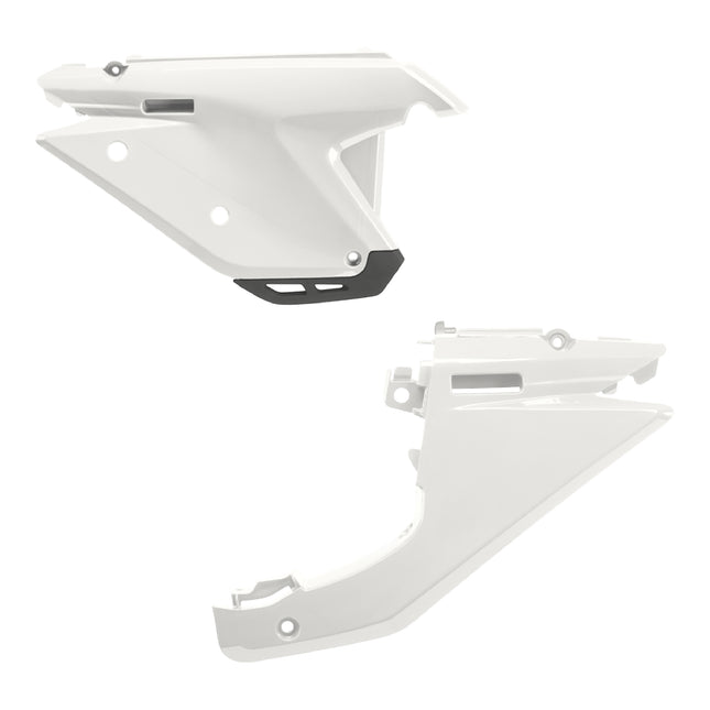 Polisport Motocross (MX) Replica Plastics Side Panels for Sherco SE/SEF (2025) Dirt Bike - OEM Quality, Durable, Flexible & Perfect Fit - White