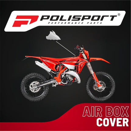 Polisport Airbox Cover for Beta RR X-Pro/Race (2025-2026) - OEM Fit - Durable Injection-Molded Plastic - White