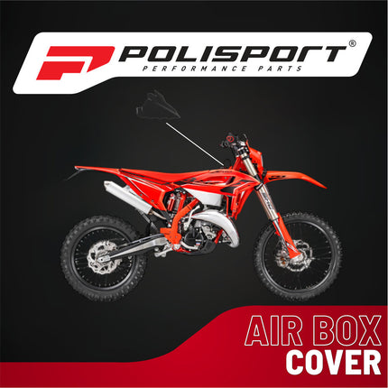 Polisport Airbox Cover for Beta RR X-Pro/Race (2025-2026) - OEM Fit - Durable Injection-Molded Plastic - Black