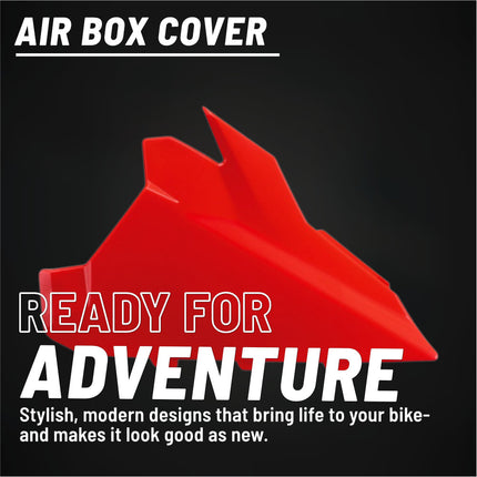 Polisport Airbox Cover for Beta RR X-Pro/Race (2025-2026) - OEM Fit - Durable Injection-Molded Plastic - Red