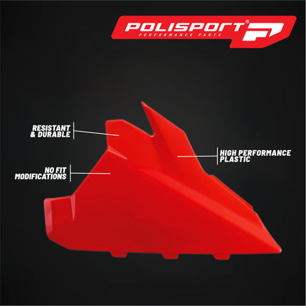 Polisport Airbox Cover for Beta RR X-Pro/Race (2025-2026) - OEM Fit - Durable Injection-Molded Plastic - Red