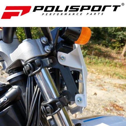 Polisport LMX Halogen Motorcycle Headlight - Universal Fitment,  Powerful and Durable Front Light for Enduro, Off-Road, and Street Bikes - Superior Night Visibility with Bright Halogen Bulb - Yellow