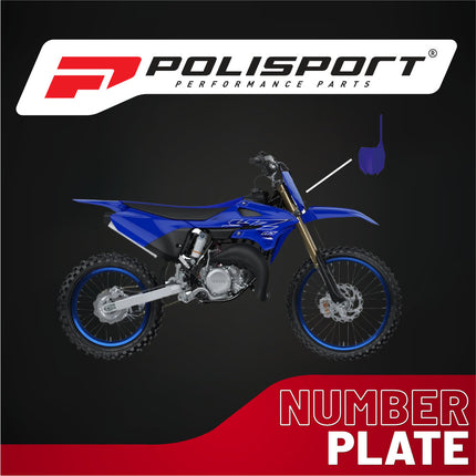 Polisport Motocross Motorcycles (MX) Number Plate for Yamaha YZ450F (2018-2022), YZ250F (2019-2023), YZ450FX (2019-2023), YZ250FX (2020-2024) Dirt Bikes - Motocross Dirt Bike Fender - Blue