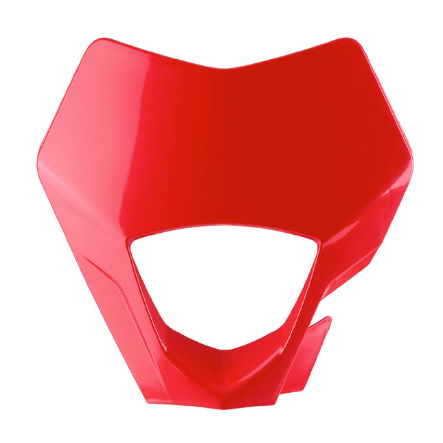 Polisport Headlight Mask for Motorbikes, Motocross, Motorcycles (MX, Enduro Racing & Riding) - Fits GasGas EC/EC-F (2021-23) - OEM?Fit Impact-Resistant Plastic, Durable and Flexible- Red