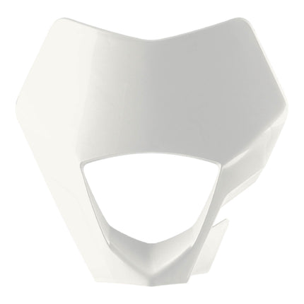 Polisport Headlight Mask for Motorbikes, Motocross, Motorcycles (MX, Enduro Racing & Riding) - Fits GasGas EC/EC-F (2021-23) - OEM?Fit Impact-Resistant Plastic, Durable and Flexible- White
